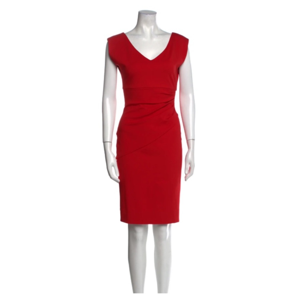 Diane Von Furstenbeg V-Neck Knee-Length Dress